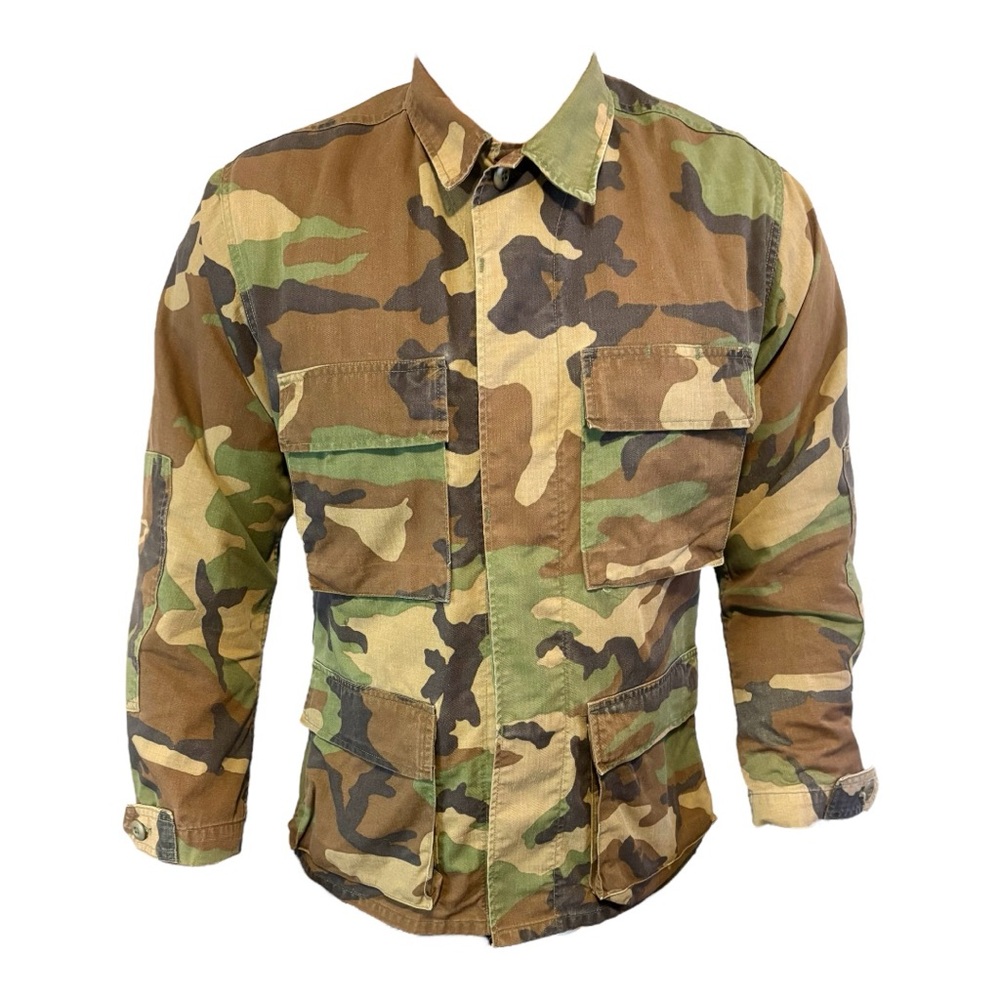 NATO Vintage Woodland Camo Combat Jacket